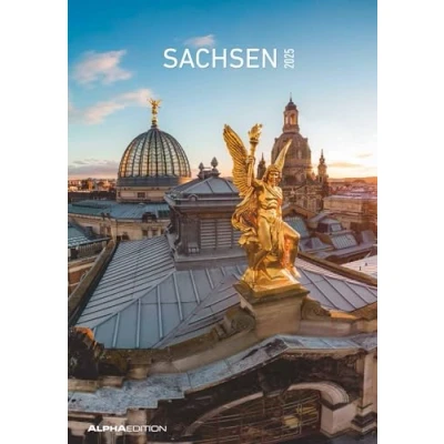 Abbildung von Sachsen 2025 Bild Kalender 23,7x34 cm Regional Wandkalender mit Platz für Notizen Alpha Edition