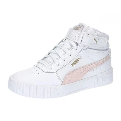 Abbildung von Puma Carina 2.0 MID Sneaker high, Damen, Größe: 38.5, White/frosty pink/gold Leder