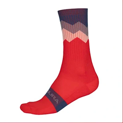 Abbildung von Endura Jagged Fahrradsocken für Herren, Granatapfel, S