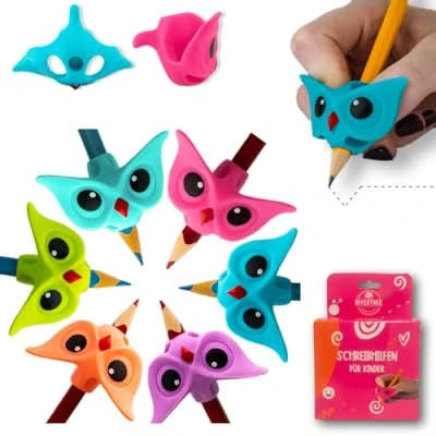 Abbildung von RiyeoTree® 3x Stiftehalter Kinder Hilfe Schreibhilfe für Stift ergonomischer Stifthalter Schreiblernhilfe Bleistifthalter Stifte Rechts und Linkshänder