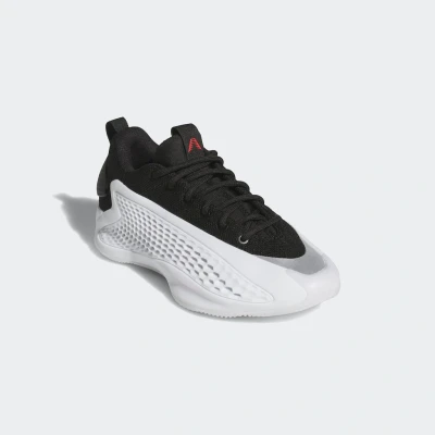 Abbildung von adidas Performance 1 J low Unisex Sneaker für Kinder, Größe: 35.5, White/core black/lucid red Schuhe