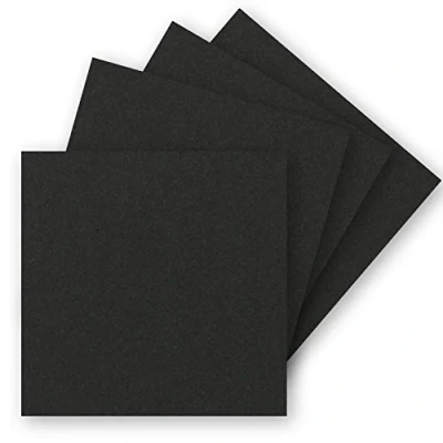 Abbildung von FarbenFroh by GUSTAV NEUSER 50 Einzel Karten Quadratisch 15 x cm in Schwarz (Kraftpapier) 240 g/m² blanko Bastel Karten, Postkarten, Bastelkarton Ton Papier Qualität