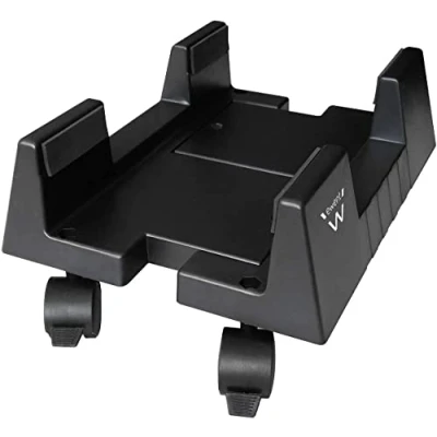 Abbildung von Ewent Desktop Computerständer, mobiler PC Gehäuseständer ABS, mit 4 Rollen und verstellbarem Sockel