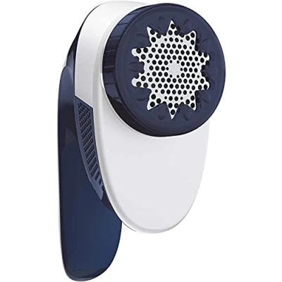 Abbildung von Tefal JB1013 Fusselrasierer (4 Klingen, 4 Höheneinstellungen, 3V Motor, Einfach zu entleeren) weiß/blau