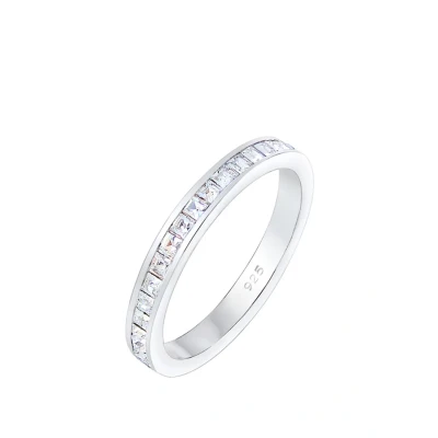 Abbildung von Elli Classic Ring silvercoloured, Damen, Größe: 54, Silver/coloured