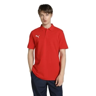 Abbildung von puma Herren Teamgoal Casuals Poloshirt, Red White, XXL EU