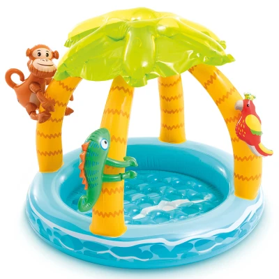 Abbildung von Intex Tropical Island Babybecken mit Überdachung