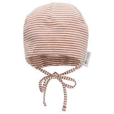 Abbildung von Sterntaler Baby Unisex Beanie GOTS Mütze Baby, Kinderbeanie, Babymütze aus Baumwolle mit Bindeband braun, 47