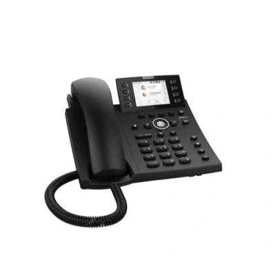 Abbildung von Snom D335 IP Telefon, SIP Tischtelefon, 2,7&quot; hochauflösendes Farbdisplay, 12 Identitäten, 8 (32) Selbstbeschriftung, Funktionstasten, PoE, 2x Gigabit Ethernet, Schwarz, 00004390