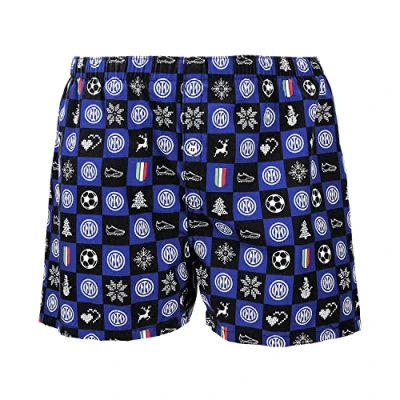 Abbildung von F.C. Inter Unisex Xmas Boxer Boxershorts, blau, XL