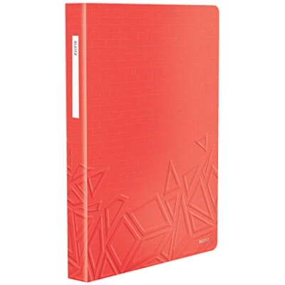 Abbildung von Leitz Urban Chic Sichtbuch in A4 Format, 80 Klarsichthüllen für 160 Blatt, Rot, 46520020