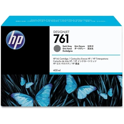 Abbildung von HP 94337QF 761 Dunkelgrau Designjet Tintenpatrone, 400ml