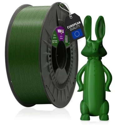 Abbildung von WINKLE PETG Filament 1.75mm Tannengrün, 300g Spule, 3D Drucker Kompatibel mit FDM Druckern, Druckmaterialien, Maßgenauigkeit +/ 0.05mm, Schlagfest, Leicht zu Bedrucken