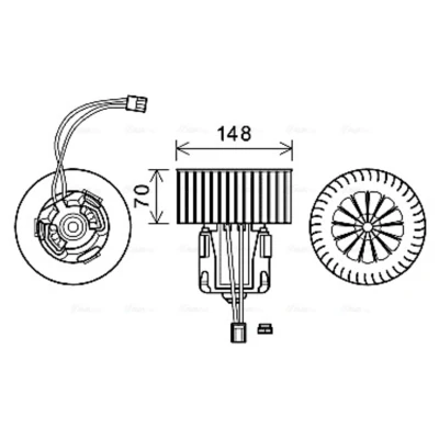 Abbildung von PRASCO BW8540 Elektromotor, Innenraumgebläse