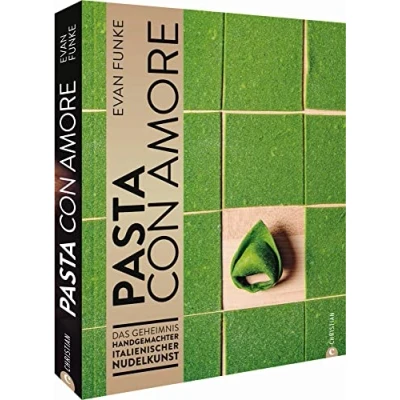Abbildung von Kochbuch Pasta con Amore: Das Geheimnis handgemachter italienischer Nudelkunst. Nudeln selber machen ohne Nudelmaschine. Ein mit Schritt für Anleitungen und Rezepten.