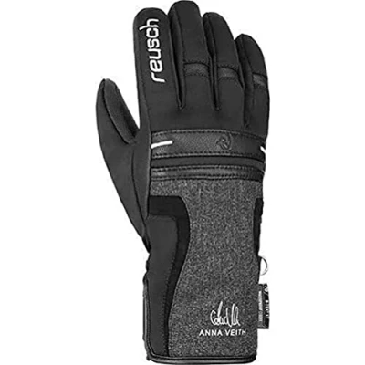Abbildung von Reusch Herren Anna Veith R TEX XT Handschuhe, Black/Black Melange, 7.5