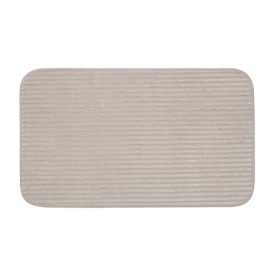 Abbildung von Gözze Rutschfester Weicher Badeteppich, 100% Polyester, 50 x 70 cm Taupe