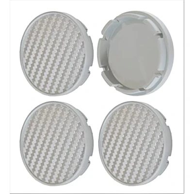Abbildung von Born 1 Carbon 4 STK x55mm NABENKAPPEN Radkappen Felgenkappen (Carbon Grau)