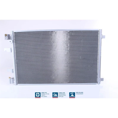 Abbildung von NISSENS 940041 Klimakondensator ohne Trockner Aluminium 645 R 134a NISSAN: Qashqai / Qashqai+2 I