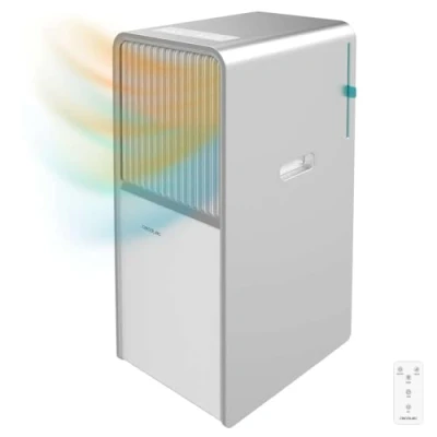 Abbildung von Cecotec Mobile Klimageräte ForceClima 12650 Style Heating, 12000 BTU, Abdeckungsbereich 28 m2, Fernbedienung, Berührung, Wärmepumpe, Luftentfeuchter, LED Bildschirm, 5 Modi, Timer