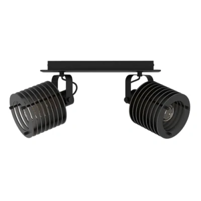 Abbildung von Eglo 900741 Spotleuchte SEGOVIA Stahl schwarz E27 2X40W L:33.5cm H:18.5cm dimmbar