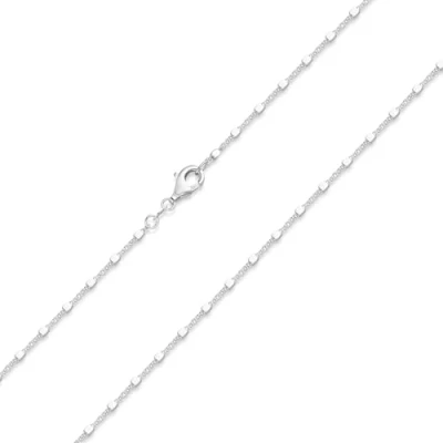 Abbildung von Materia Halskette für Frauen Silber 925 feine Würfel Kette Damen Silberkette filigran K107 40cm