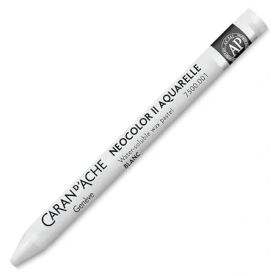 Abbildung von Caran d&#039;Ache Neocolor 2, Waschmalstift, 8 mm, Weiß, 10 Stück