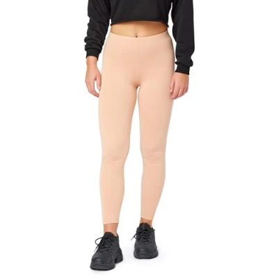 Abbildung von Bellivalini Damen Thermo Leggings Gefüttert für Winter Warme Apre Ski BLV50 320 (Hautfarben, L)