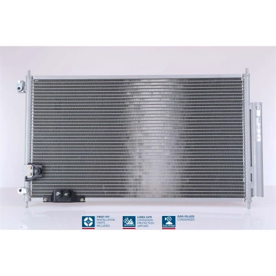 Abbildung von NISSENS 94788 Klimakondensator mit Trockner Aluminium 690 R 134a HONDA: Accord 7 Limousine