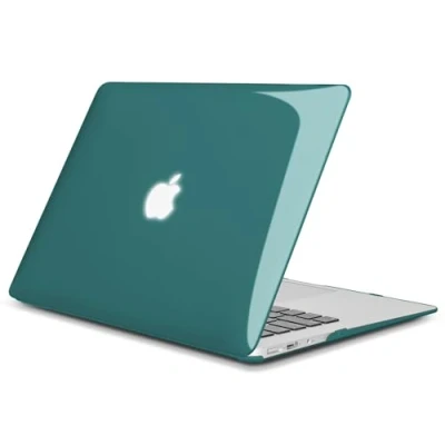 Abbildung von TECOOL Hülle Kompatibel mit Alten MacBook Air 13 Zoll 2010 2017 A1466 A1369, Ultradünne Schutzhülle Hartschale Case, Nicht neuen 2018 2024, Kristall Tiefblaugrün