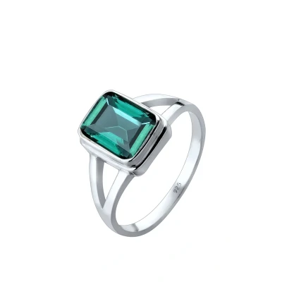Abbildung von Elli Statement Classic Ring, Damen, Größe: 54, Grün