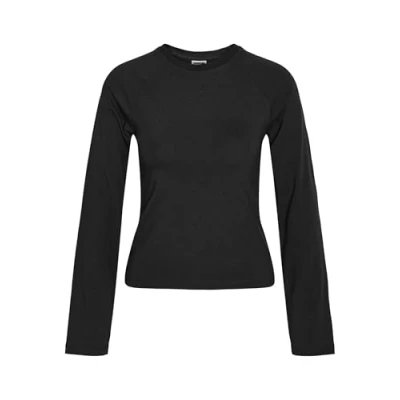 Abbildung von Noisy May Nmkatinka Raglan Langarmshirt, Damen, Größe: XS, Black