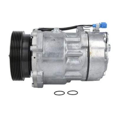 Abbildung von THERMOTEC KTT090348 Kompressor SD7V16 12 PAG 46 R 134a VOLKSWAGEN: Sharan I, Golf 3, 3 Cabrio, SEAT: Alhambra I