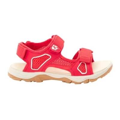 Abbildung von Jack Wolfskin Taraco Beach Unisex Trekkingsandale für Kinder, Größe: 36, Red/champagne Schuhe