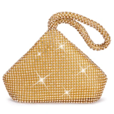 Abbildung von ele ELEOPTION Damen Clutch, Gold, M EU