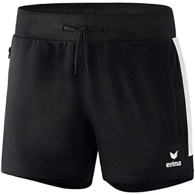 Abbildung von Erima kurze Sporthose, Damen, Größe: 38, Schwarzweiss