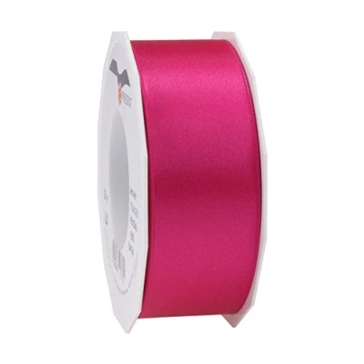 Abbildung von PRÄSENT C.E. Pattberg Satin Magenta, 25 m Satinband zum Einpacken von Geschenken, 40 mm Breite, Geschenkband Dekorieren &amp; Basteln, Dekoband, Anlass