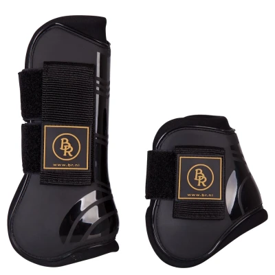 Abbildung von BR Kugelschützer &amp; Streichkappen Set Pro Tech Pu Neopren Schwarz Pony