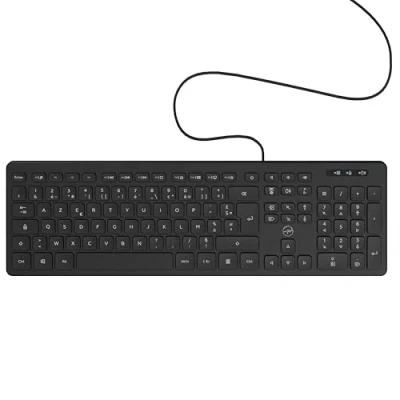 Abbildung von Mobility Lab Kabelgebundene Business PC Tastatur mit 2 integrierten USB Hubs Schwarz