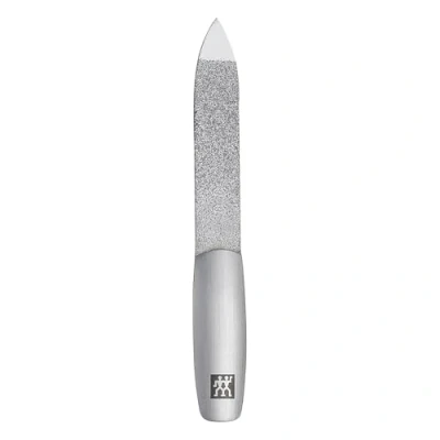 Abbildung von ZWILLING Saphir Nagelfeile (Grob und feinkörnigen Feilenflächen zum Kürzen Formen, Reinigungsspitze), Premium, Schwarz, 90 mm