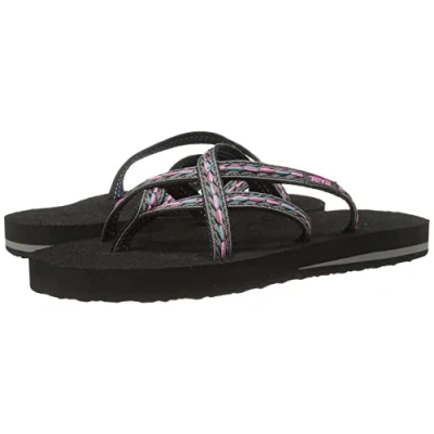 Abbildung von Teva Damen Olowahu W&#039;s Sport &amp; Outdoor Sandalen, Schwarz (739 Felicitas Black), 42 EU