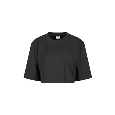 Abbildung von Urban Classics Heavy Oversized Cropped Tshirt basic, Damen, Größe: XS, Black