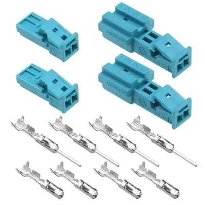 Abbildung von YINETTECH 2 Sets poliger Auto Kabelbaum Stecker Und Buchse, Wasserdichter Elektrischer 61132360043 61138373583 für Elektrische Kfz Geräte