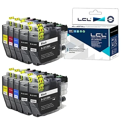 Abbildung von LCL Kompatibel Tintenpatrone LC3213 LC 3213 3211 3213BK 3213C 3213M 3213Y (4Schwarz 2Cyan 2Magenta 2Gelb) Ersatz für Brother DCP J770 J772DW J774DW MFC J890DW J895