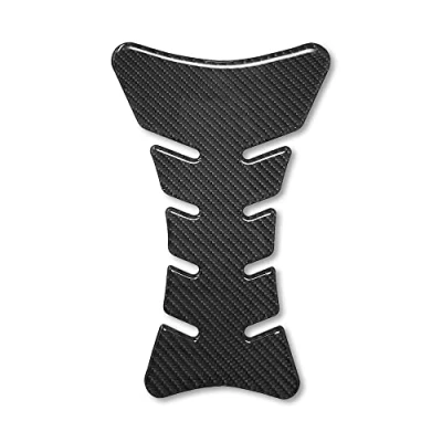 Abbildung von 4R Quattroerre.it 1870 Tankpad 3D Motorrad Tankschutz Sport, echte Kohlefaser, 13 x 20 cm