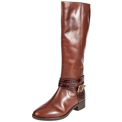 Abbildung von Geox Damen D Felicity Knee High Boot, Brown, 37.5 EU