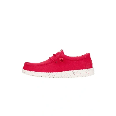 Abbildung von Heydude Wally Stretch Sportlicher Schnürer, Herren, Größe: 44, Savvy red Schuhe