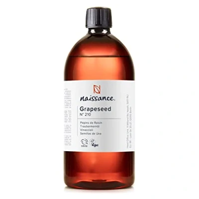 Abbildung von Naissance Traubenkernöl (Nr. 210) 900ml Natürliche Feuchtigkeitspflege und Conditioner Für Haare, Haut, Massage, Gesicht, Bart Aromatherapie