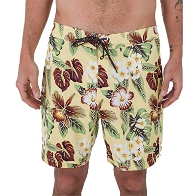 Abbildung von Hurley Herren Phantom eco Classic 18&#039; Badeshorts f r Herren, Eierschalenfarben, 28 EU