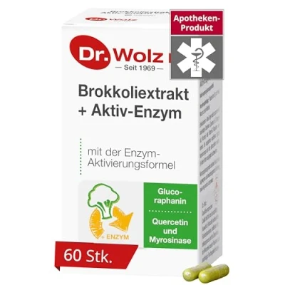 Abbildung von Brokkoliextrakt+aktiv enzym Doktor wolz msr.Kaps.